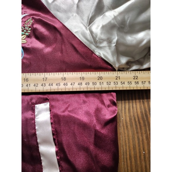 Vintage Japan Saku Embroidered Stain Bombers Jacket Gold Fish Size‎ Medium - Picture 10 of 12